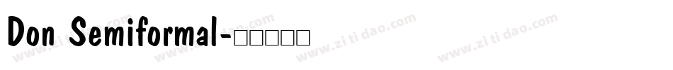Don Semiformal字体转换